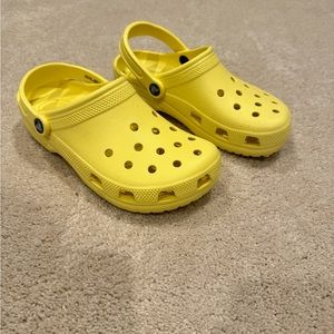 Yellow crocs